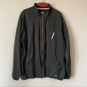 Nike+ FIT Dry vintage full zip knit performance jacket black size Large